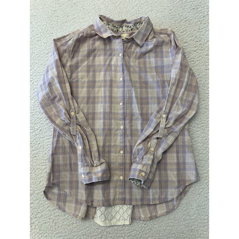 Anthropologie Isabella Sinclair Womens Plaid Button Up Shirt Small